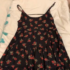 Floral Brandy Melville Flowy Open Backk Dress